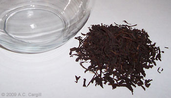 Overblending can produce a taste that’s just plain bland, unlike this tasty pure Ceylon black tea. (Photo source: A.C. Cargill, all rights reserved)