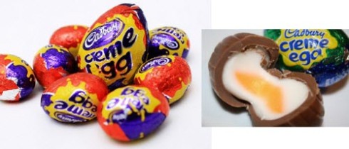 Cadbury Crème Eggs with that eggy-looking center! (From Yahoo! Images)